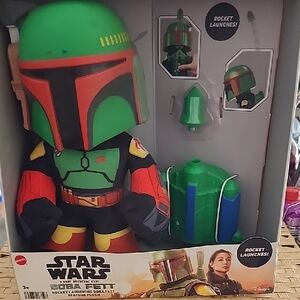 NWT Star Wars The Book Of Boba Fett Rocket Launching Plush